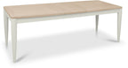 Grey and Scandi Oak Large Extending Dining Table 6 to 8 Seat - Home Furniture Interiors