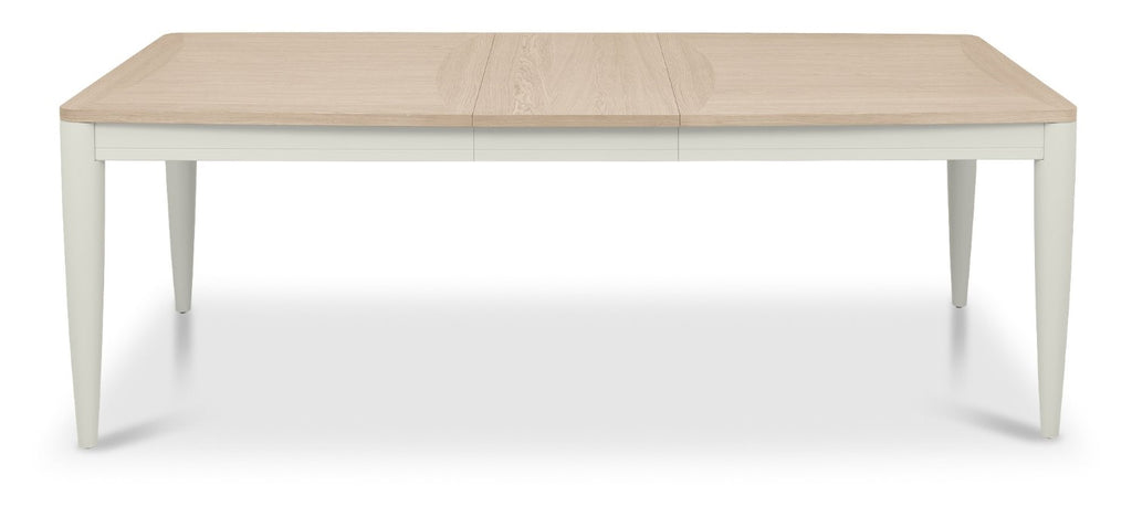 Grey and Scandi Oak Large Extending Dining Table 6 to 8 Seat - Home Furniture Interiors