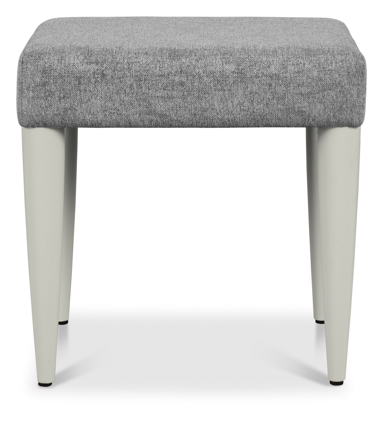Light Grey Wood Dressing Table Stool Grey Fabric Seat - Home Furniture Interiors