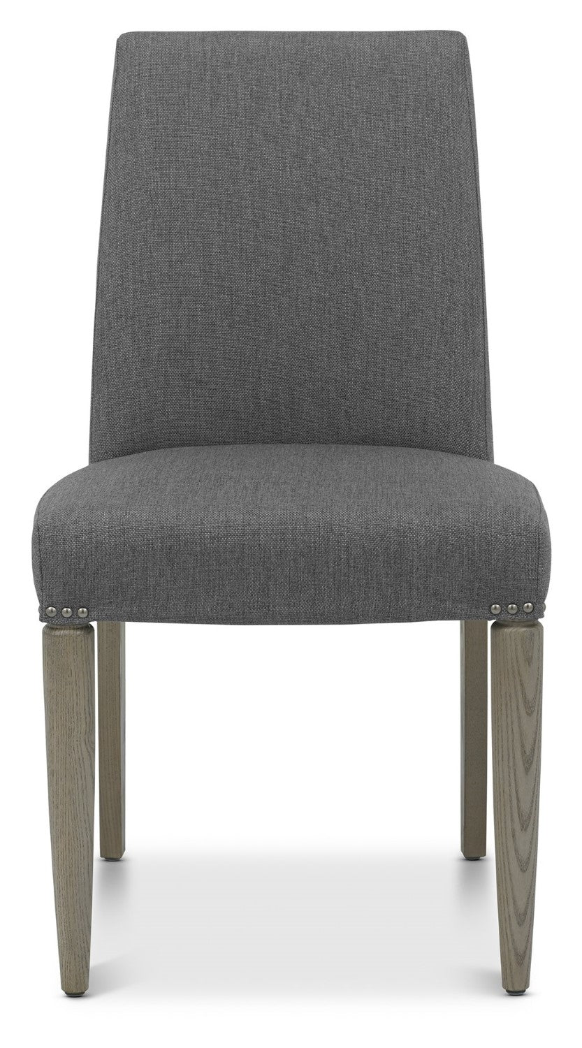Silver Grey Fabric Dining Chair - Home Furniture Interiors