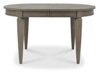 Silver Grey Oval Extending Dining Table Set 4 Grey Chairs - Home Furniture Interiors
