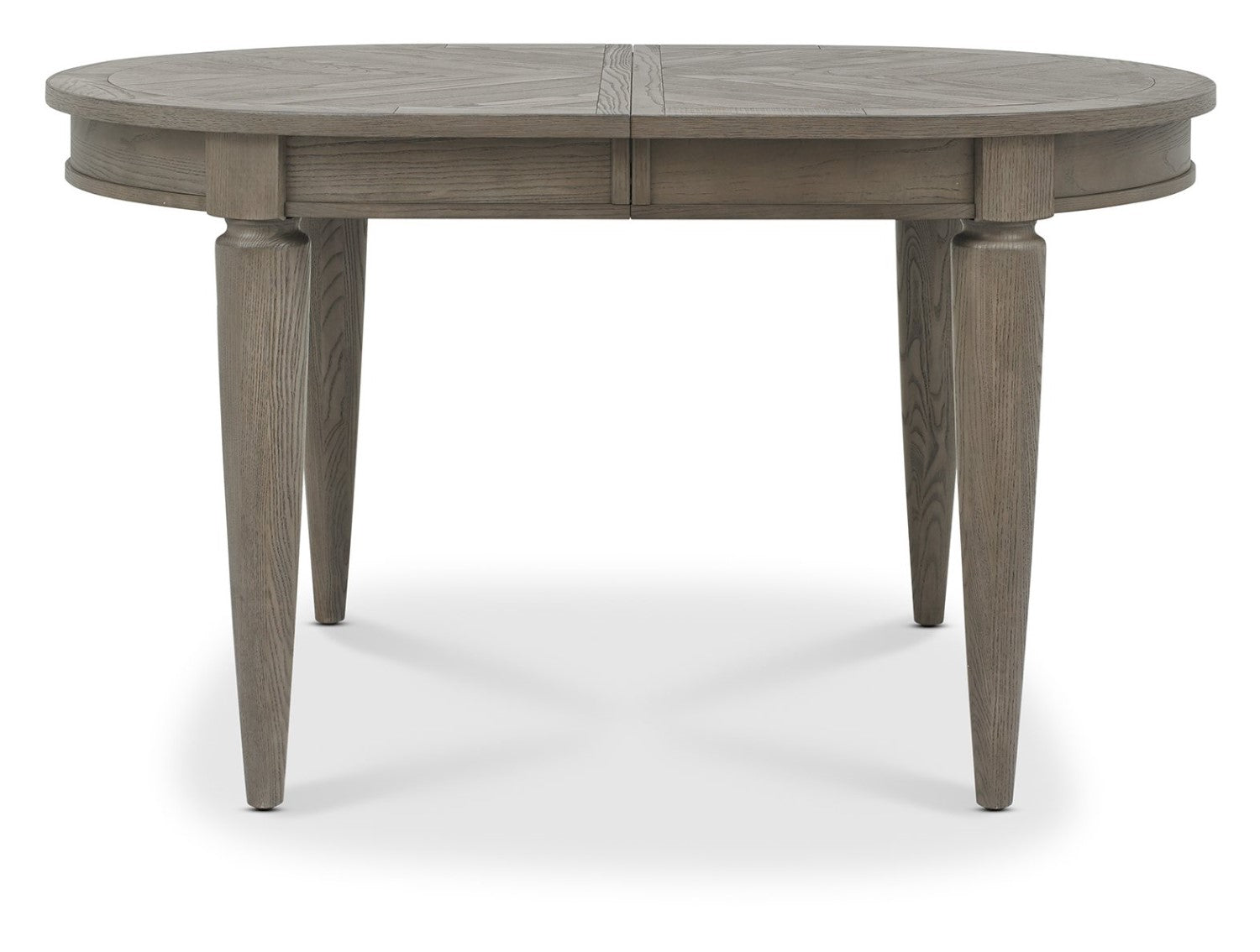 Silver Grey Oval Extending Dining Table Set 4 Grey Chairs - Home Furniture Interiors