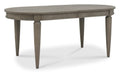 Silver Grey 6 to 8 Seat Oval Extending Dining Table