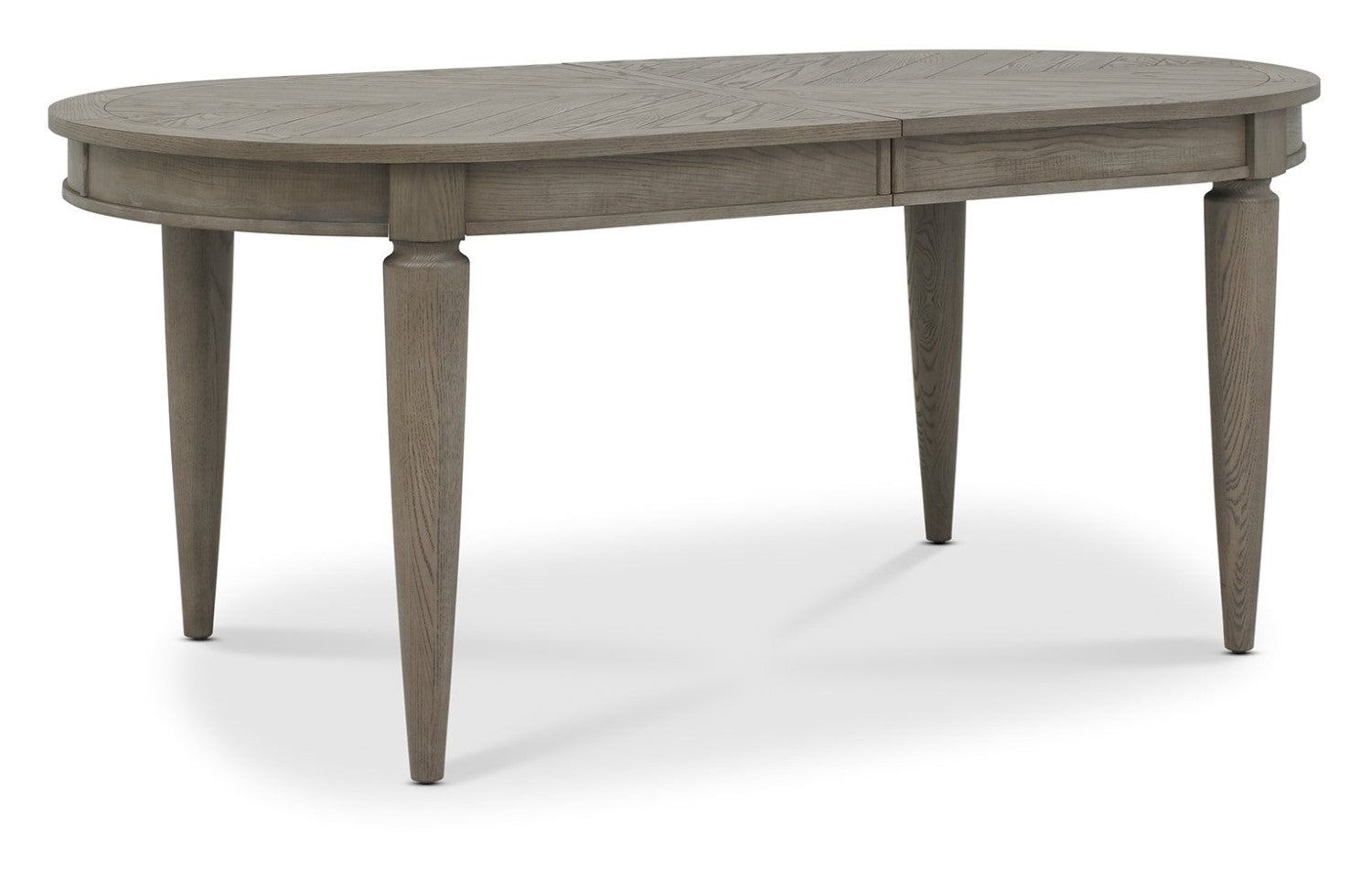 Silver Grey 6 to 8 Seat Oval Extending Dining Table