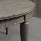 Silver Grey 6 to 8 Seat Oval Extending Dining Table - Home Furniture Interiors