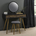 Fumed Oak And Peppercorn Dressing Table