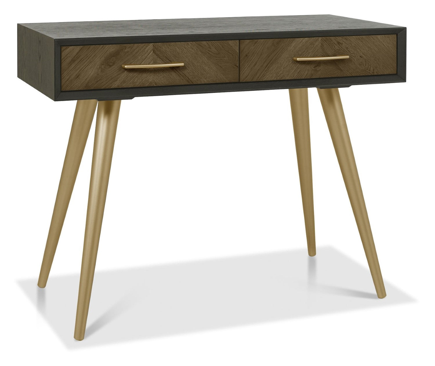 Fumed Oak And Peppercorn Dressing Table - Home Furniture Interiors