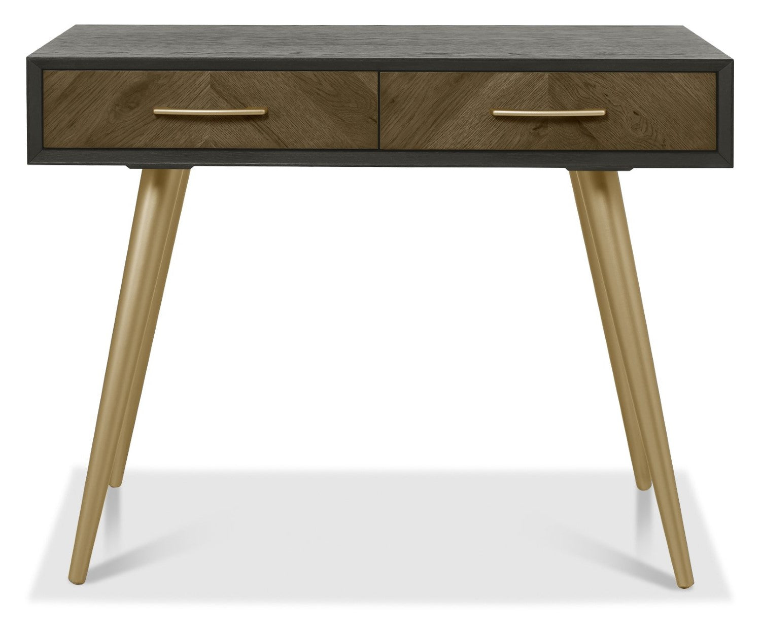 Fumed Oak And Peppercorn Dressing Table - Home Furniture Interiors