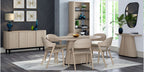Light Oak Wide Sideboard Peppercorn Legs - Home Furniture Interiors