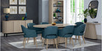 Light Oak Oval Console Table With Peppercorn Legs - Home Furniture Interiors