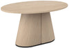 Light Oak And Peppercorn 150cm Oval Dining Table