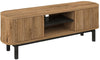 Rustic Oak Entertainment TV Media Unit Peppercorn Legs