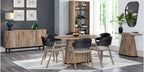 Grey Oiled Oak Oval Console Table With Peppercorn Legs - Home Furniture Interiors