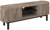 Grey Oiled Oak Entertainment TV Media Unit Peppercorn Legs