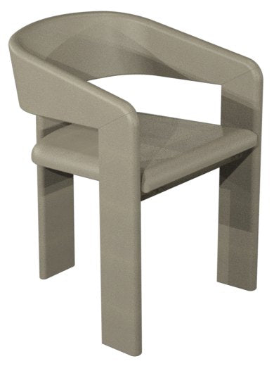 Grey Bonded Leather Upholstered Dining Chair - Home Furniture Interiors