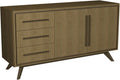 Light Weathered Oak Wide 2 Door 3 Drawer Sideboard