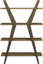 Light Weathered Oak Open Display Shelving Unit - Home Furniture Interiors