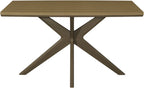 Light Weathered Oak 4 Seater Dining Table Cross Legs - Home Furniture Interiors