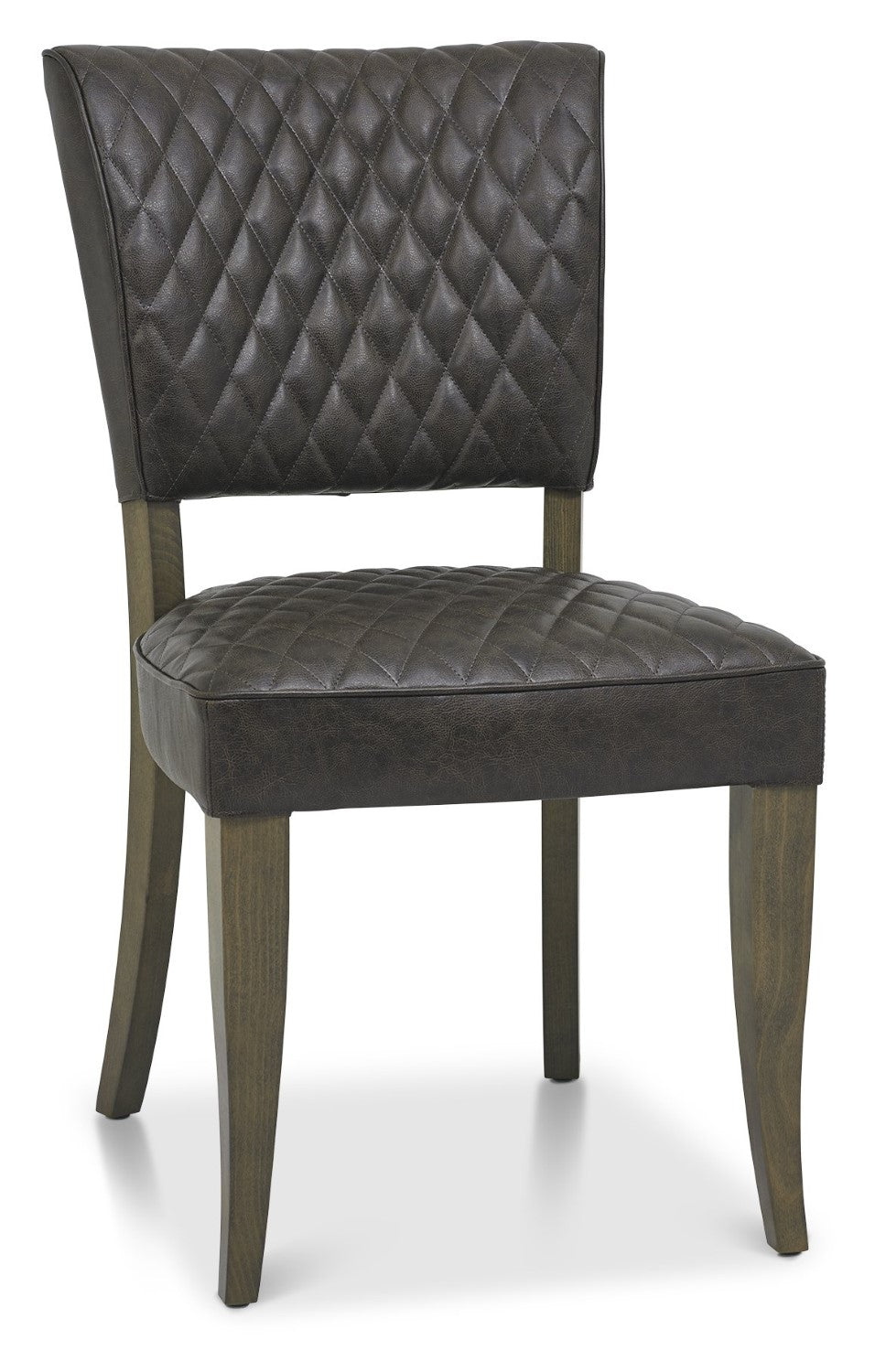 Dark Oak Oval Dining Table Set 6 Vintage Leather Chairs - Home Furniture Interiors