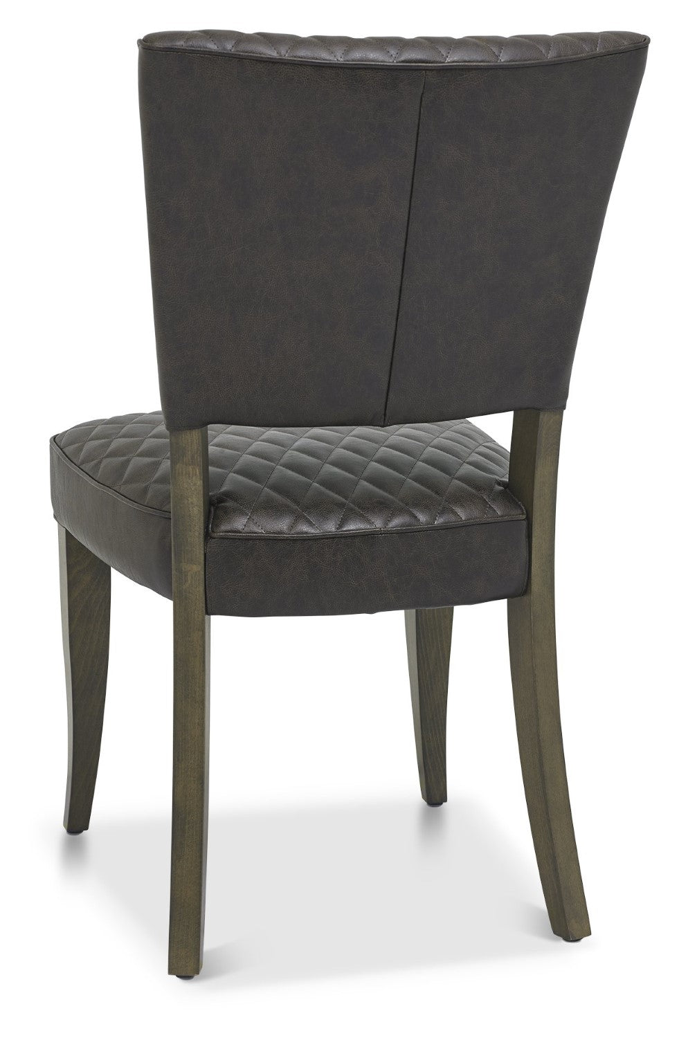 Dark Oak Oval Dining Table Set 6 Vintage Leather Chairs - Home Furniture Interiors