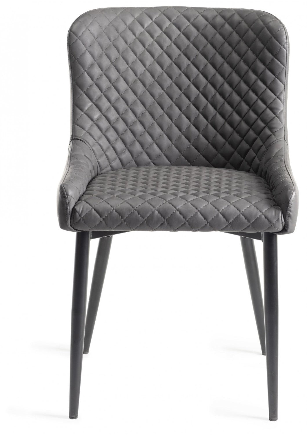 Dark Oak Small Dining Table Set 4 Dark Grey Leather Chairs - Home Furniture Interiors