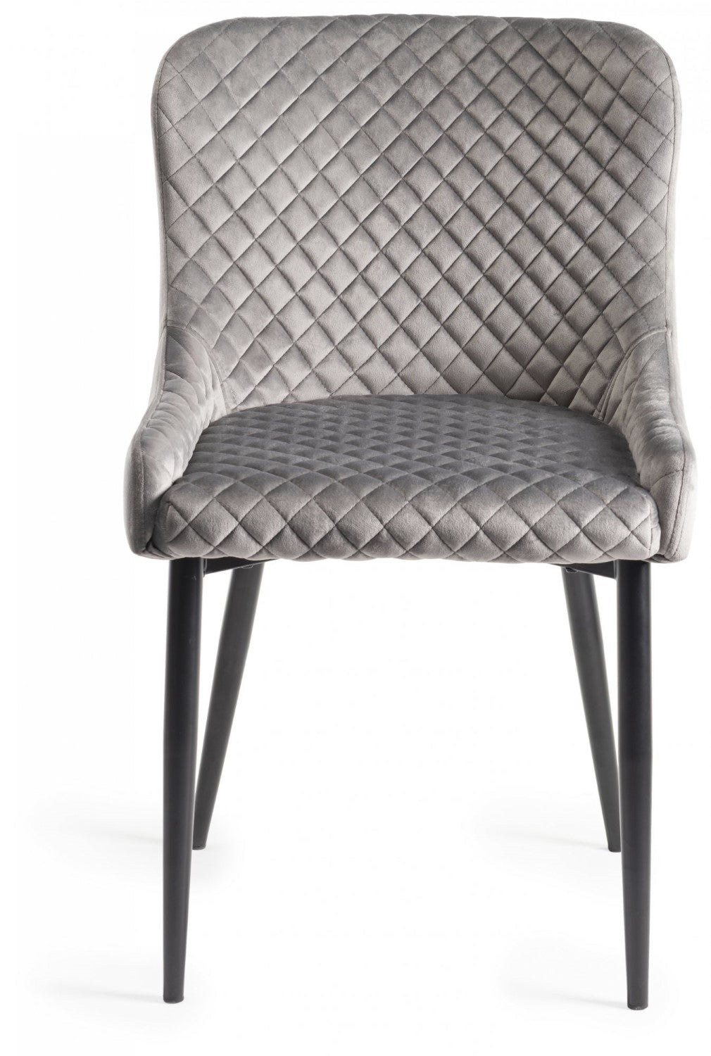 Dark Oak Small Dining Table Set 4 Grey Velvet Fabric Chairs - Home Furniture Interiors