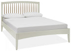 Grey Painted Scandi Oak Double Bed - Home Furniture Interiors