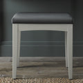 Light Grey Dressing Table Stool Grey Velvet Padded Seat