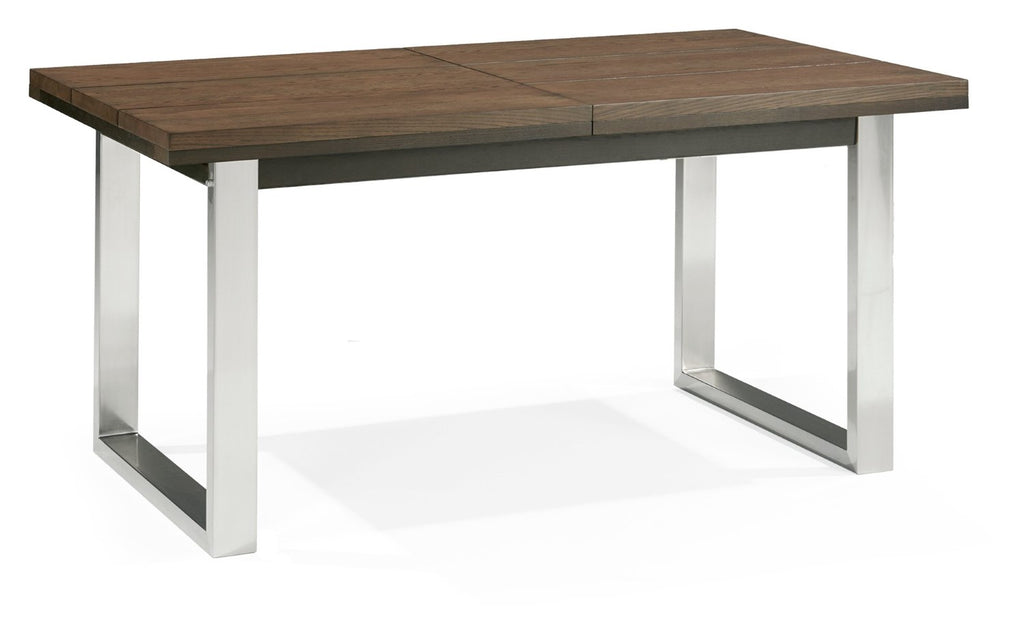 Dark Oak Chrome Extending Dining Set 4 Green Velvet Chairs - Home Furniture Interiors