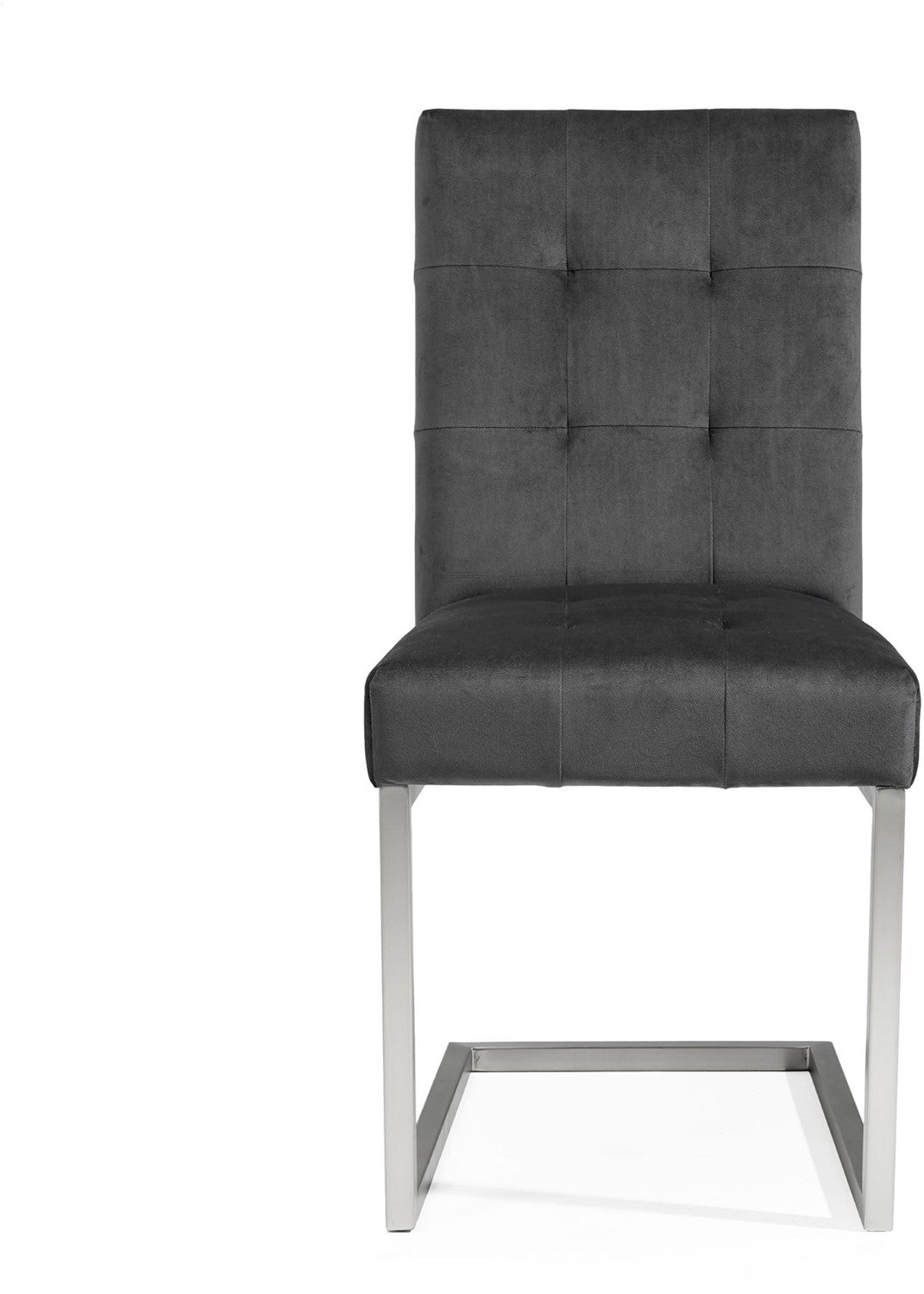 Dark Oak Chrome Extending Dining Set 10 Grey Velvet Chairs - Home Furniture Interiors