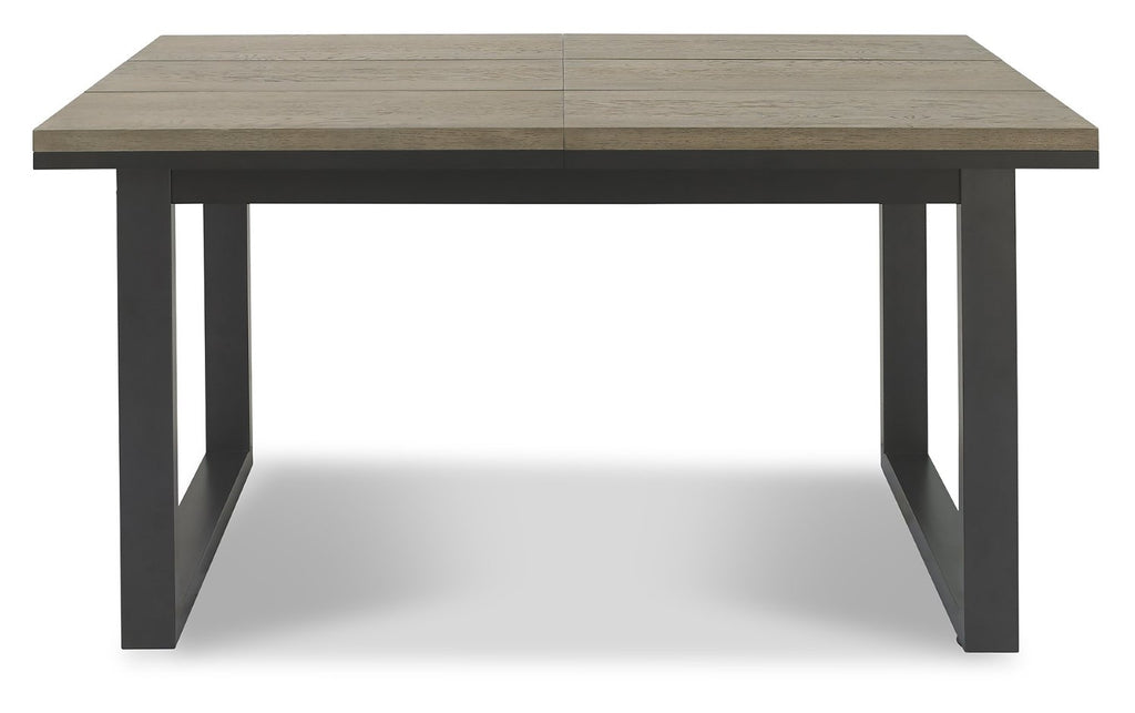 Weathered Oak extending dining table with four grey velvet Bentley Designs chairs, showcasing a stylish table and chair set.