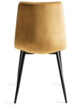 Oak 8 Seater Table 6 Yellow Velvet Chairs Dining Set - Home Furniture Interiors