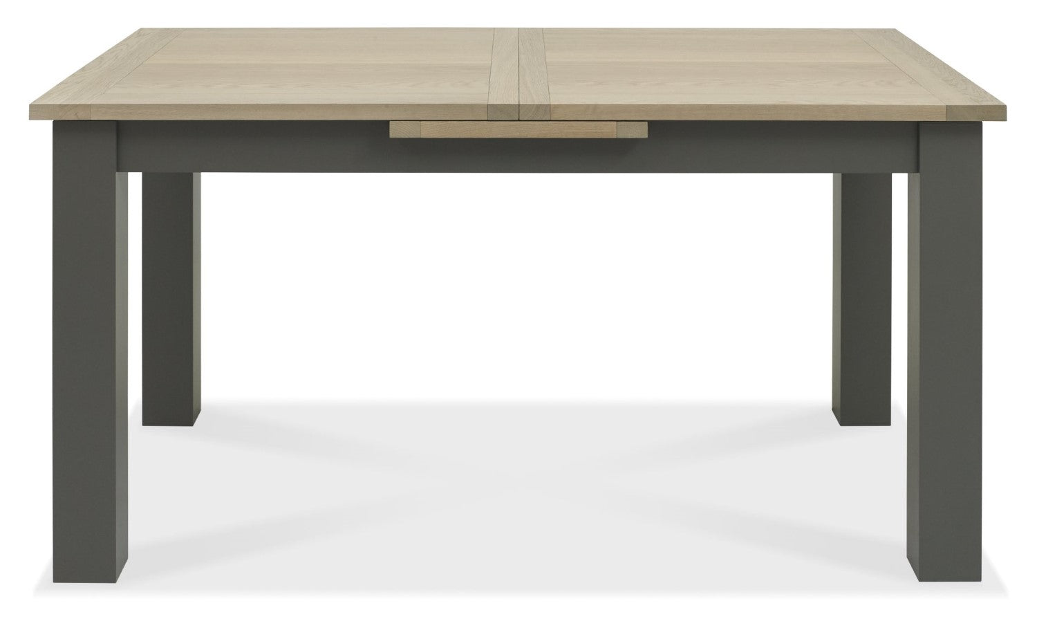 Oak Extending Dining Table Set 4 Grey Velvet Fabric Chairs - Home Furniture Interiors
