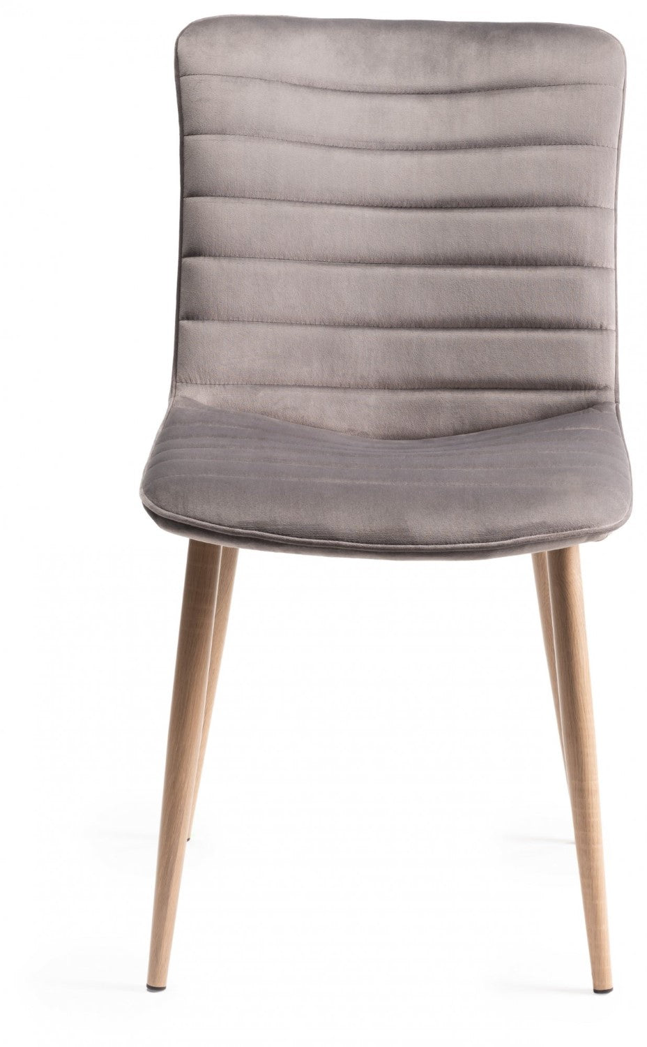 Oak Extending Dining Table Set 4 Grey Velvet Fabric Chairs - Home Furniture Interiors