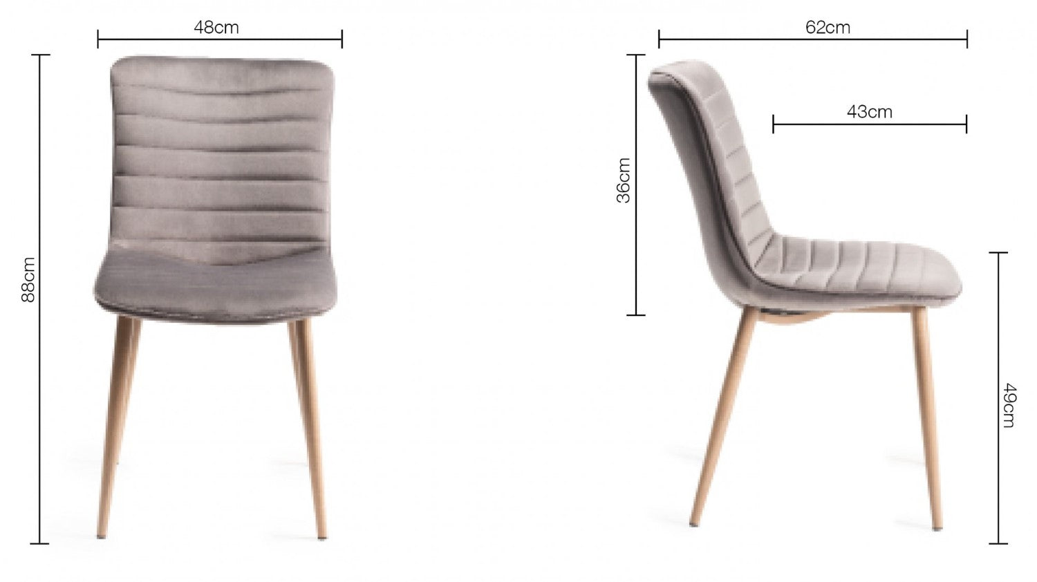 Oak Extending Dining Table Set 4 Grey Velvet Fabric Chairs - Home Furniture Interiors