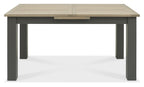 Grey Extending Dining Table Set 4 Spindle Chairs Scandi Oak - Home Furniture Interiors