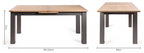 Oak 8 Seater Table 6 Grey Velvet Fabric Chairs Dining Set - Home Furniture Interiors