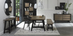 Dark Grey Velvet Fabric Dining Arm Chair Black Legs - Home Furniture Interiors