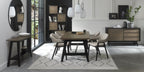 Grey Bonded Leather Upholstered Dining Arm Chair - Home Furniture Interiors