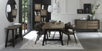 Vintage Fabric Upholstered Curved Back Dining Chair - Home Furniture Interiors