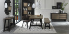 Vintage Fabric Upholstered Curved Back Dining Chair - Home Furniture Interiors