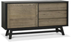 Weathered Dark Oak Sideboard 160cm Wide - Home Furniture Interiors