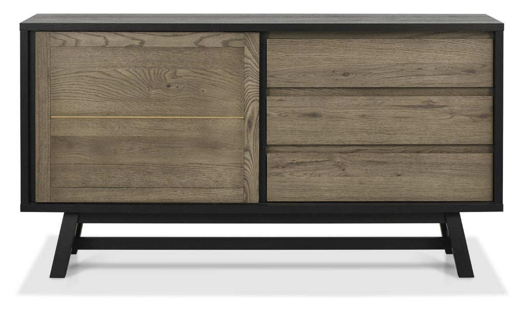 Weathered Dark Oak Sideboard 160cm Wide - Home Furniture Interiors