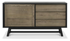 Weathered Dark Oak Sideboard 160cm Wide - Home Furniture Interiors