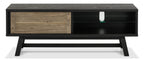 Weathered Oak And Peppercorn TV Entertainment Media Unit - Home Furniture Interiors