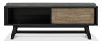 Weathered Oak And Peppercorn TV Entertainment Media Unit - Home Furniture Interiors