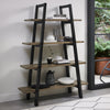 Weathered Oak Open Pyramid Shelving Display Unit