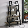 Weathered Oak Open Pyramid Shelving Display Unit