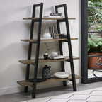 Weathered Oak Open Pyramid Shelving Display Unit