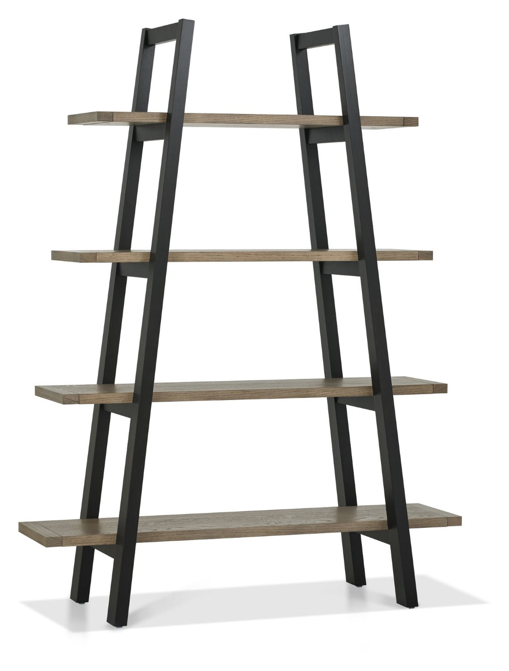 Weathered Oak Open Pyramid Shelving Display Unit - Home Furniture Interiors
